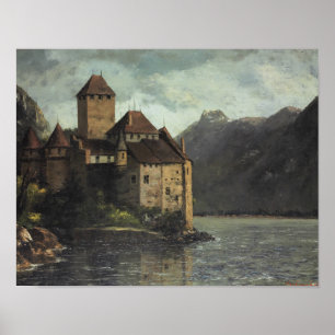 Poster Gustave Courbet - Château de Chillon