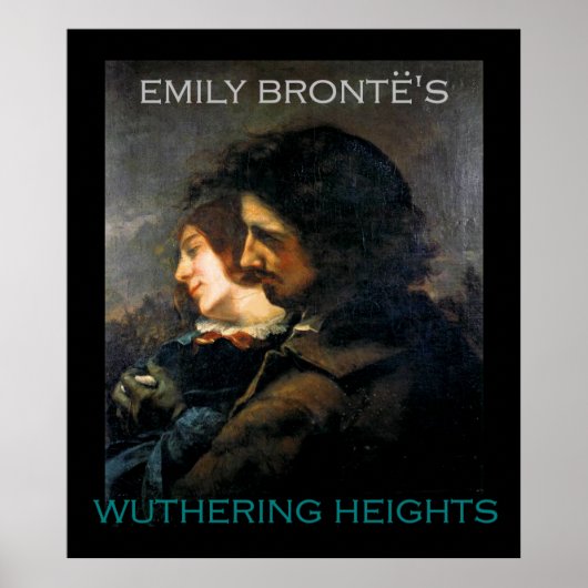 Poster Gustave Courbet peint Heathcliff et Cathy ? (Devant)