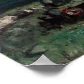 Poster Gustave Courbet Vue panoramique sur les Alpes (Coin)