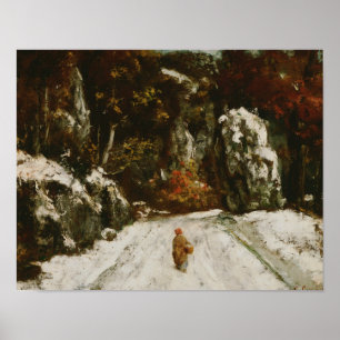 Poster Gustave Courbet - Winter in the Jura