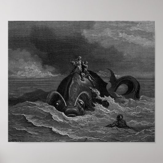 Poster Gustave Dore Engraving Sea Monster (Devant)
