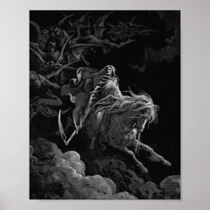 Poster Gustave Dore - Mort Sur Le Cheval Pâle