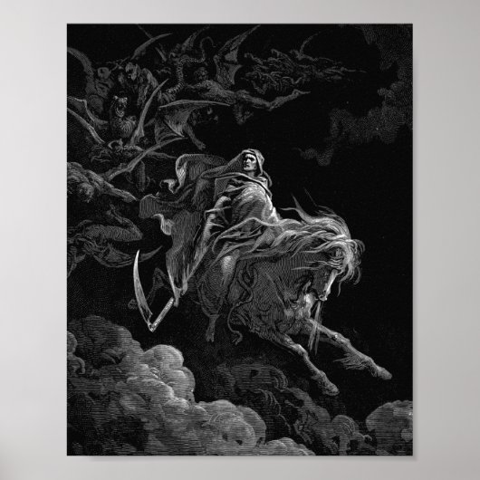 Poster Gustave Dore - Mort Sur Le Cheval Pâle (Devant)