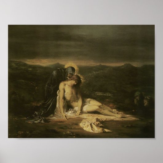 Poster Gustave Moreau - Pieta (Devant)
