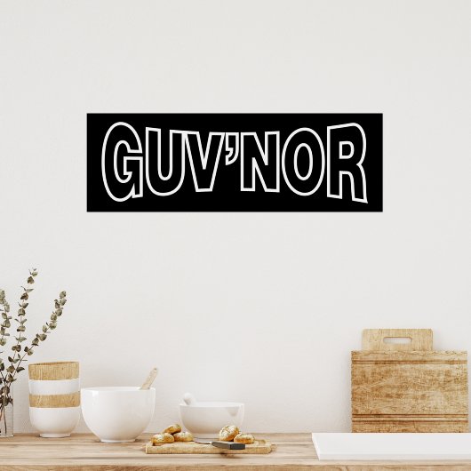 POSTER GUV'NOR (Cuisine)