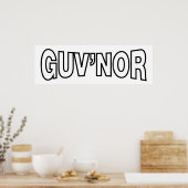 POSTER GUV'NOR (Cuisine)