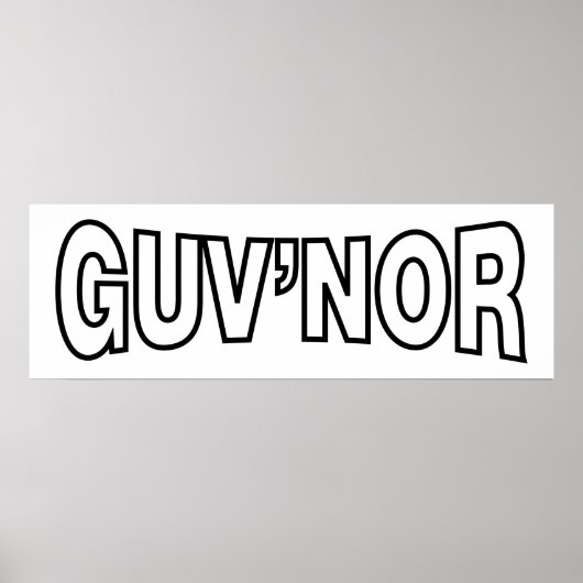 POSTER GUV'NOR (Devant)