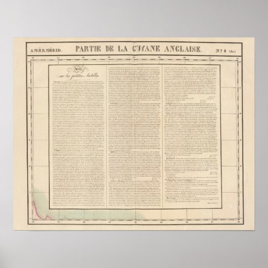 Poster Guyana, Antilles (Devant)