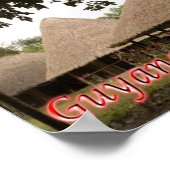 Poster Guyana - Maisons - (Coin)