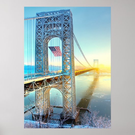Poster GWB reliant Fort Lee NJ et Manhattan NYPlus (Devant)