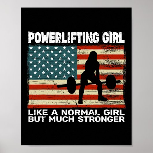 Poster Gym De L'Usa Powerlifter Poids Pour (Devant)