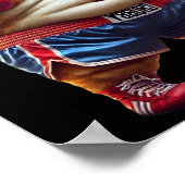 Poster Gymnase De Boxe Chat Avec Gants De Boxe Et (Coin)