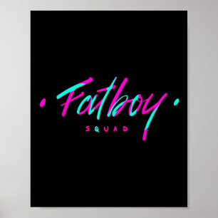 Poster Gymnase Fatboy Squad Poids Bodybuilding Fitness