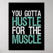 Poster Gymnase Fitness Entraînement Vous Devrez Hustle Po (Devant)