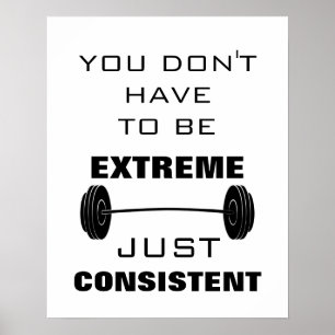 Poster Gymnase Motivationnel Exercice Fitness devis Poste