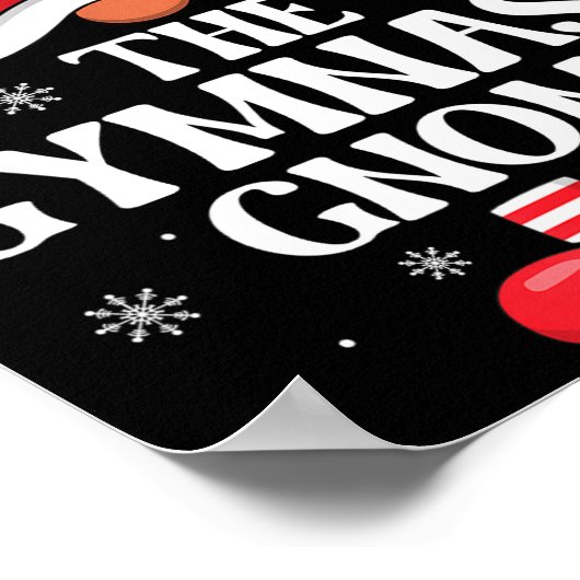 Poster Gymnast Gnome Christmas Family Matching Group Funn (Coin)