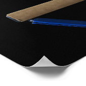 Poster Gymnaste (9-10) retournant sur le faisceau de bala (Coin)