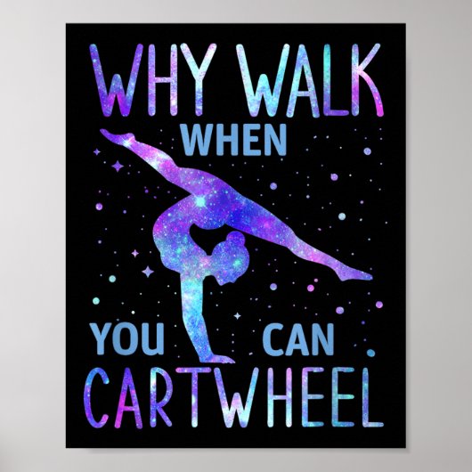 Poster Gymnaste de roue (Devant)