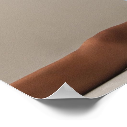 Poster Gymnaste féminine (12-13) effectuant des scissions (Coin)