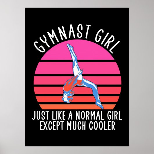 Poster Gymnaste Girl (Devant)