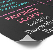 Poster Gymnaste Gymnaste Anniversaire Jalon Panneau (Coin)