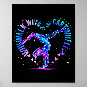 Poster Gymnaste Juste Une Fille Qui Aime La Gymnastique P