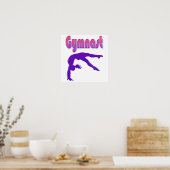 Poster Gymnaste Power Tumbling Purple Metallen (Cuisine)