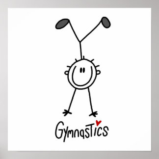 Poster Gymnaste simple à bâche
