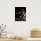 Poster Gymnaste sur le faisceau de balance (Cuisine)