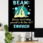 Poster Gymnaste Vous-Même Sur Le Sol (Bureau à domicile)