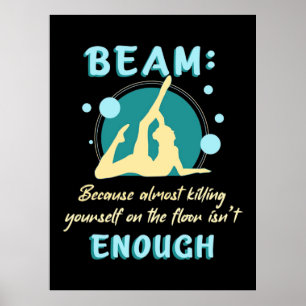 Poster Gymnaste Vous-Même Sur Le Sol