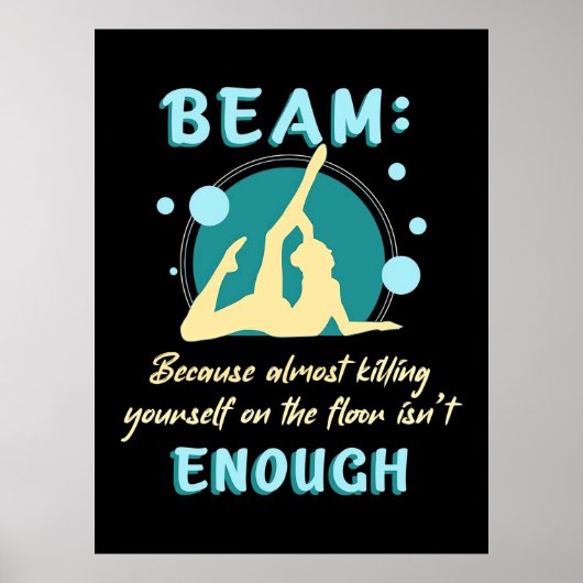 Poster Gymnaste Vous-Même Sur Le Sol (Devant)