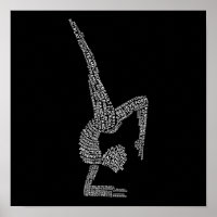 Gymnastic Typography Gymnast Gymnastics Sports Lov