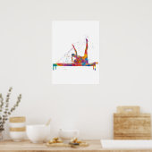 Poster gymnastics exercise (Cuisine)