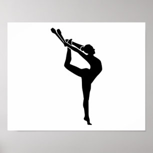 Poster Gymnastics girl woman