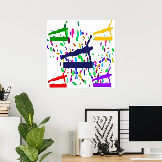 POSTER GYMNASTIQUE (Bureau à domicile)