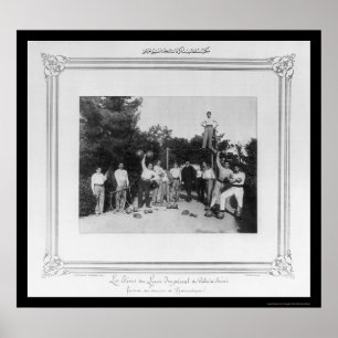 Poster Gymnastique à Istanbul, Turquie 1885