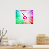 Poster Gymnastique Arc-en-ciel éclate avec Pose Pose Pose (Cuisine)