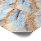 Poster Gymnastique coeur or avec gymnaste (Coin)