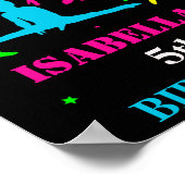 Poster Gymnastique de bienvenue signe de fête Flip Jump p (Coin)