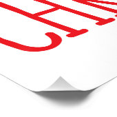 Poster Gymnastique Elfe de Noël sur poutre (Coin)