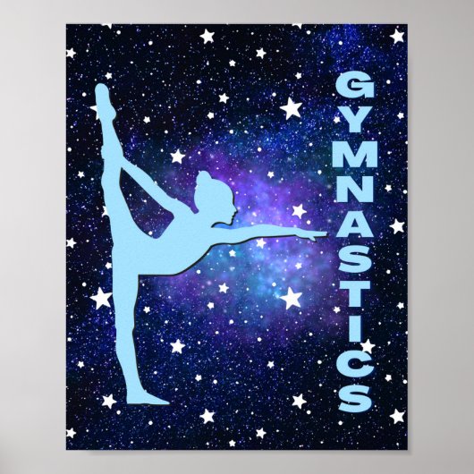 Poster Gymnastique galaxie (Devant)