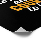 Poster Gymnastique motivationnelle Citation Gymnaste Fill (Coin)