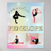 Poster Gymnastique Pastel Arc-en-ciel Gradient 3 Photo Pe (Devant)