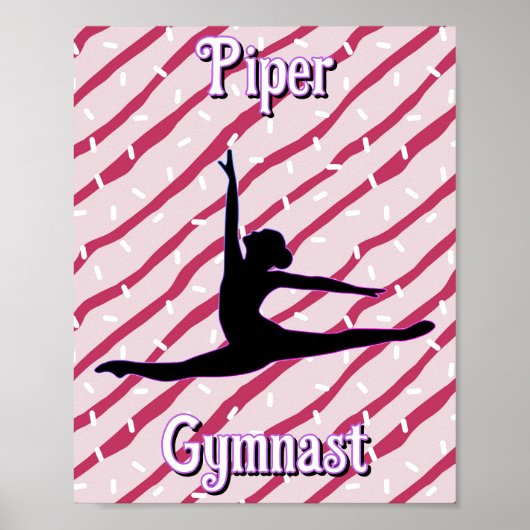 Poster Gymnastique Pink White Pepperment Sprinkel (Devant)