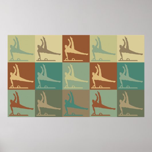 Poster Gymnastique Pop Art (Devant)