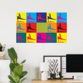 Poster Gymnastique Pop Art (Bureau à domicile)
