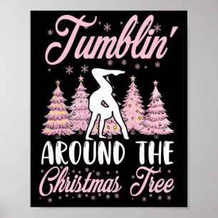 Poster Gymnastique pour petites filles Gymnaste en équili