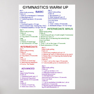 Poster Gymnastique réchauffée