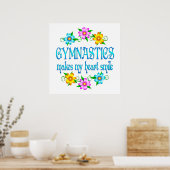 Poster Gymnastique sourires (Cuisine)